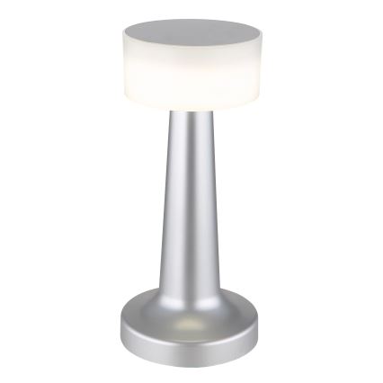 Globo - Lámpara de mesa táctil LED regulable LED/1W/3,7V 2700K/4000K/6500K 800 mAh USB cromo mate