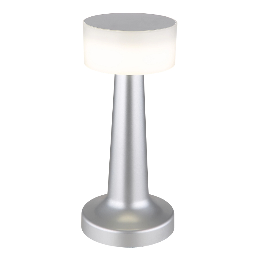 Globo - Lámpara de mesa táctil LED regulable LED/1W/3,7V 2700K/4000K/6500K 800 mAh USB cromo mate