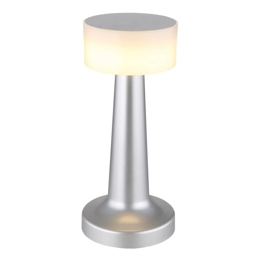 Globo - Lámpara de mesa táctil LED regulable LED/1W/3,7V 2700K/4000K/6500K 800 mAh USB cromo mate