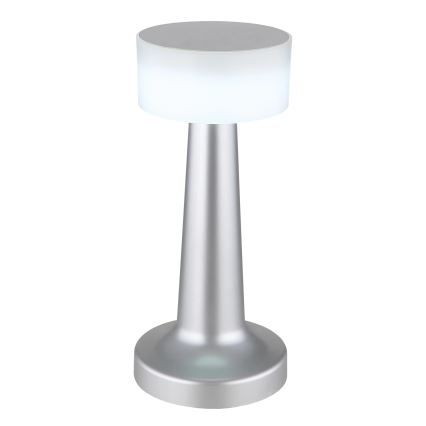 Globo - Lámpara de mesa táctil LED regulable LED/1W/3,7V 2700K/4000K/6500K 800 mAh USB cromo mate