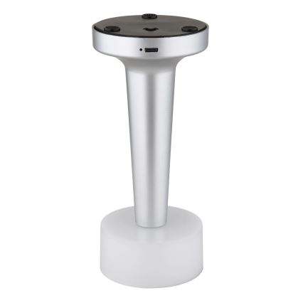 Globo - Lámpara de mesa táctil LED regulable LED/1W/3,7V 2700K/4000K/6500K 800 mAh USB cromo mate