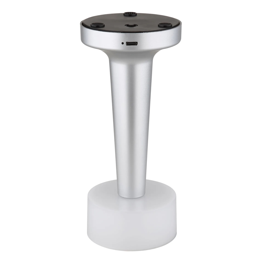 Globo - Lámpara de mesa táctil LED regulable LED/1W/3,7V 2700K/4000K/6500K 800 mAh USB cromo mate