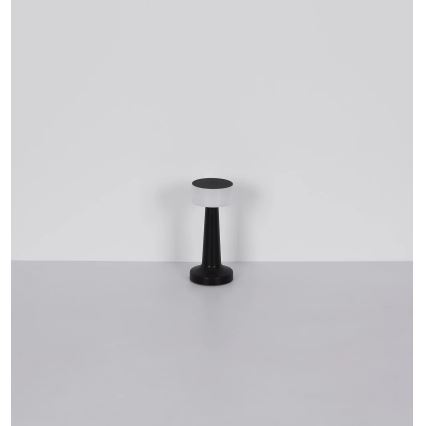 Globo - Lámpara de mesa táctil LED regulable LED/1W/3,7V 2700K/4000K/6500K 800 mAh USB negra