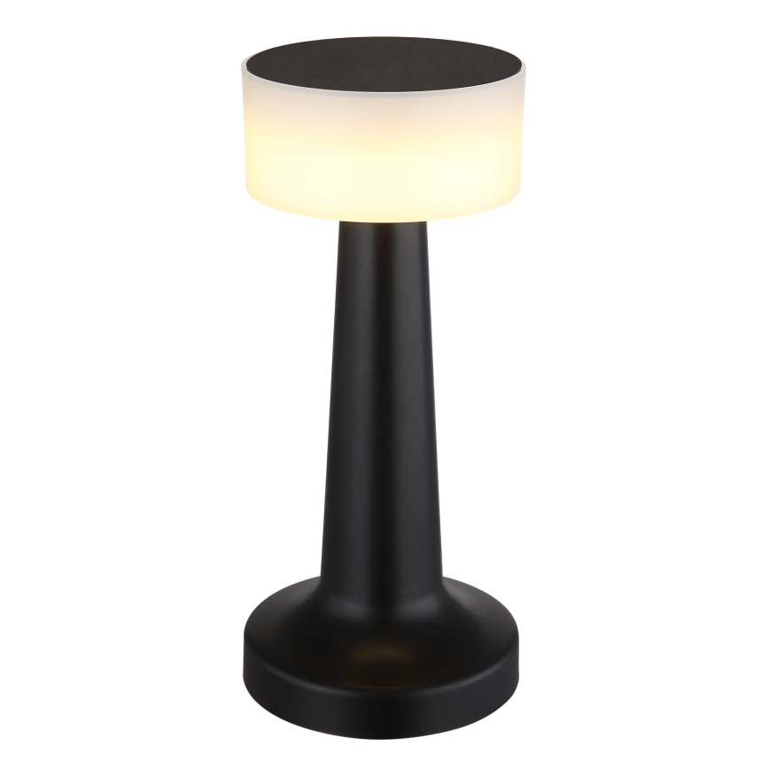 Globo - Lámpara de mesa táctil LED regulable LED/1W/3,7V 2700K/4000K/6500K 800 mAh USB negra
