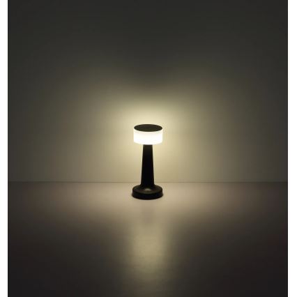 Globo - Lámpara de mesa regulable LED táctil LED/1W/3,7V 2700K/4000K/6500K 800 mAh USB negro