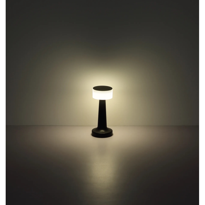 Globo - Lámpara de mesa regulable LED táctil LED/1W/3,7V 2700K/4000K/6500K 800 mAh USB negro