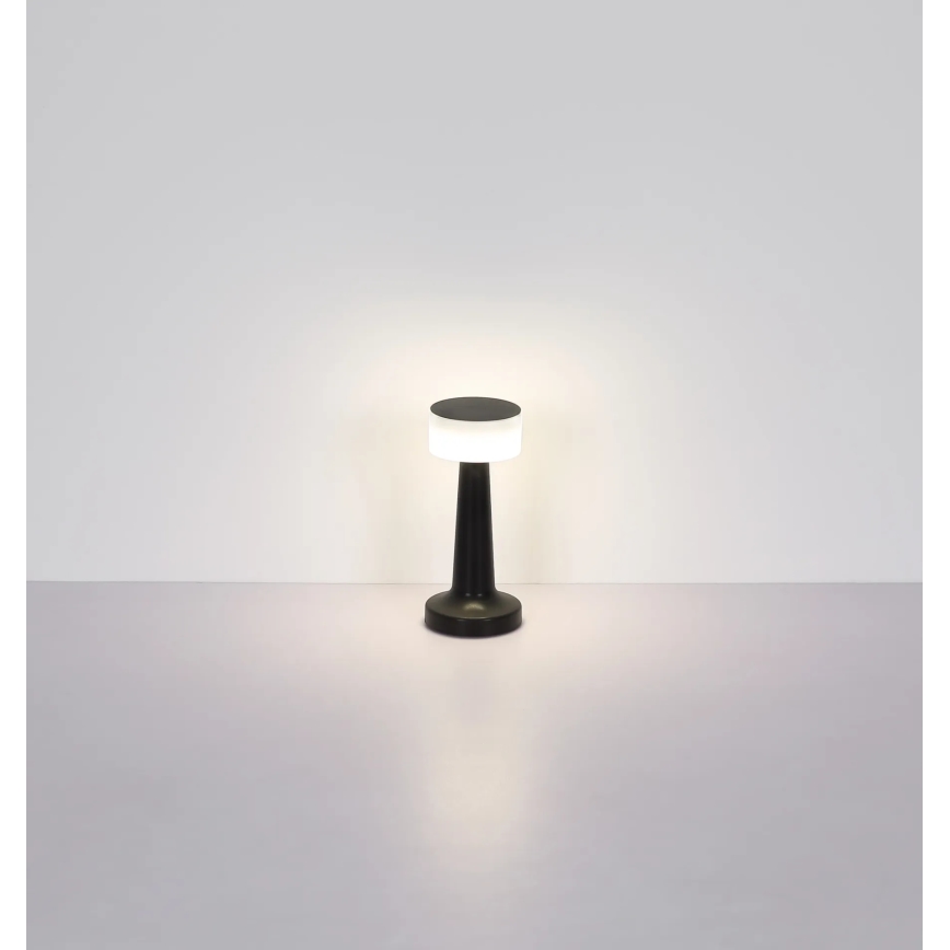 Globo - Lámpara de mesa regulable LED táctil LED/1W/3,7V 2700K/4000K/6500K 800 mAh USB negro