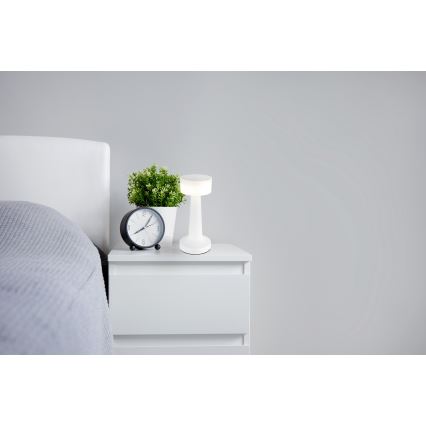 Globo - Lámpara de mesa regulable LED táctil LED/1W/3,7V 2700K/4000K/6500K 800 mAh USB blanco