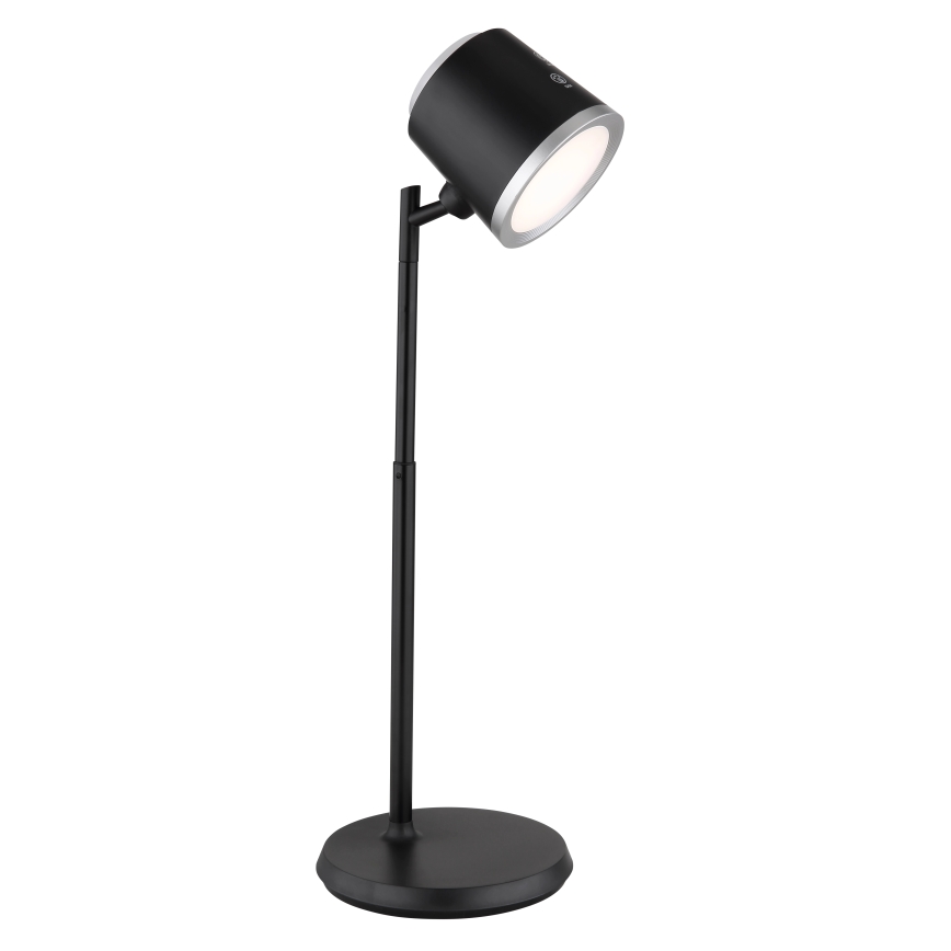 Globo - Lámpara de mesa regulable LED táctil 4en1 LED/6W/3,7V 3000K/4000K/6500K 1500 mAh USB negro