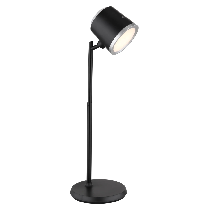 Globo - Lámpara de mesa regulable LED táctil 4en1 LED/6W/3,7V 3000K/4000K/6500K 1500 mAh USB negro