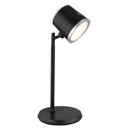 Globo - Lámpara de mesa regulable LED táctil 4en1 LED/6W/3,7V 3000K/4000K/6500K 1500 mAh USB negro