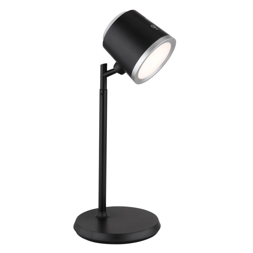 Globo - Lámpara de mesa regulable LED táctil 4en1 LED/6W/3,7V 3000K/4000K/6500K 1500 mAh USB negro