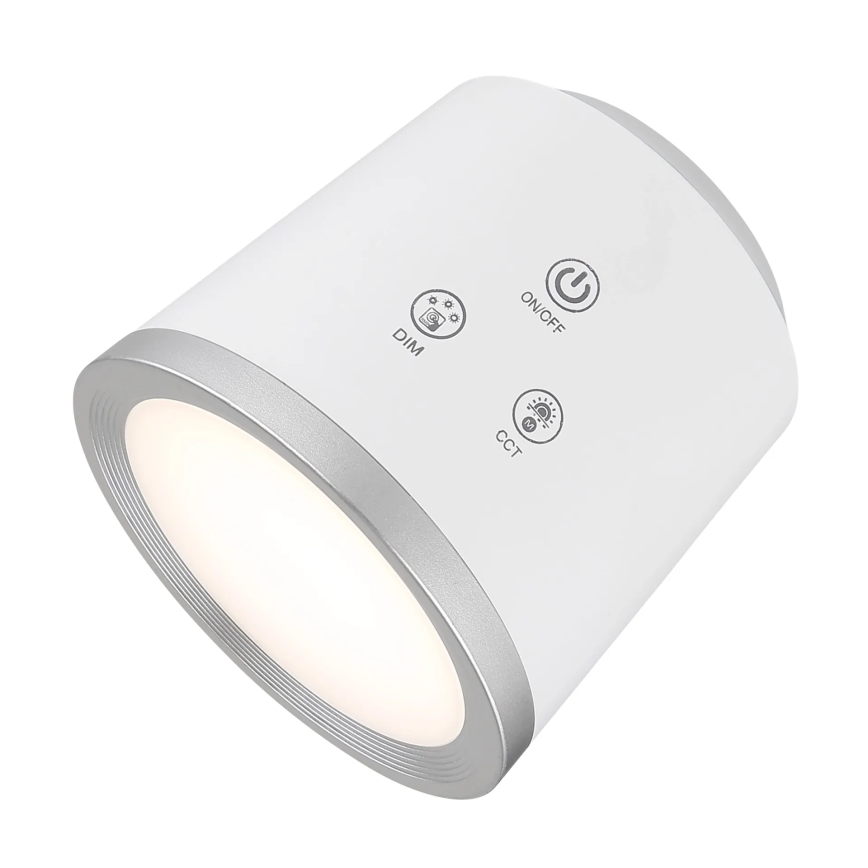Globo - Lámpara de mesa táctil LED regulable 4 en 1 LED/6W/3,7V 3000K/4000K/6500K 1500 mAh USB blanca