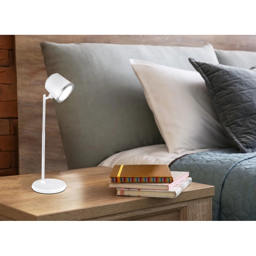 Globo - Lámpara de mesa regulable LED táctil 4en1 LED/6W/3,7V 3000K/4000K/6500K 1500 mAh USB blanco