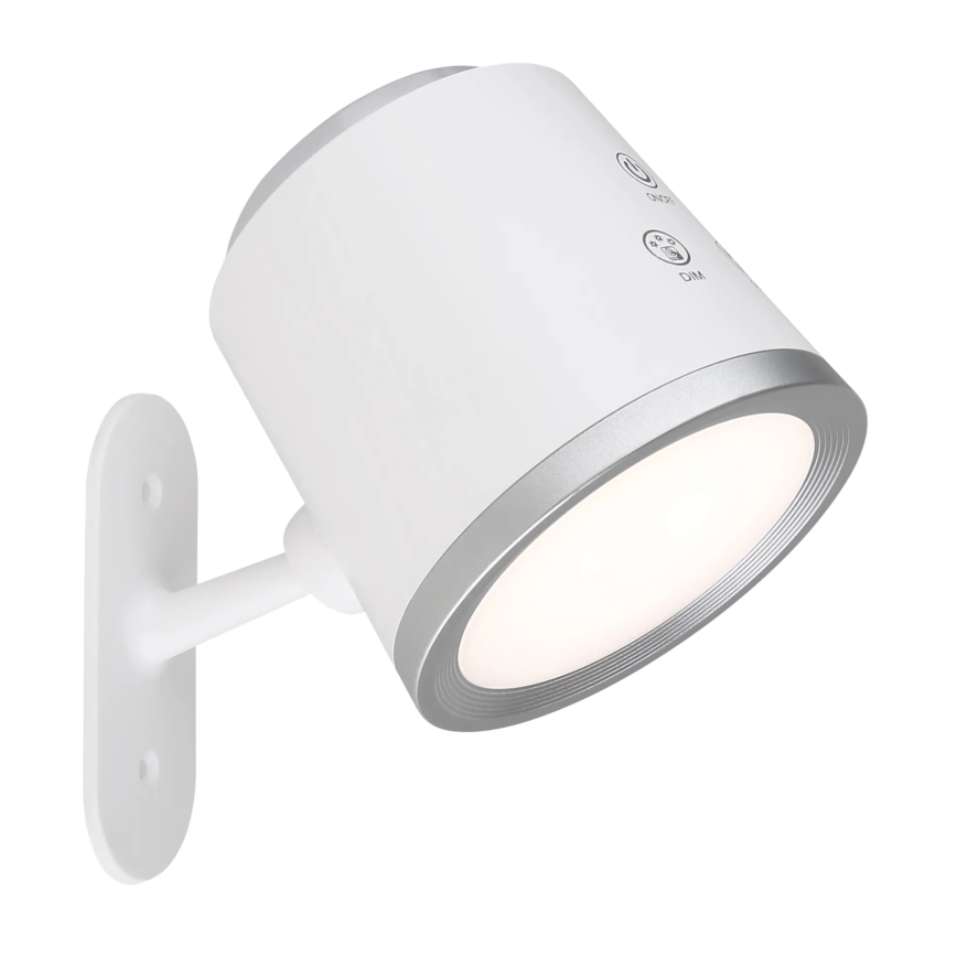 Globo - Lámpara de mesa regulable LED táctil 4en1 LED/6W/3,7V 3000K/4000K/6500K 1500 mAh USB blanco