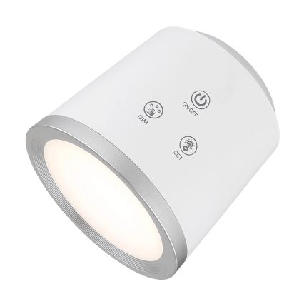 Globo - Lámpara de mesa regulable LED táctil 4en1 LED/6W/3,7V 3000K/4000K/6500K 1500 mAh USB blanco