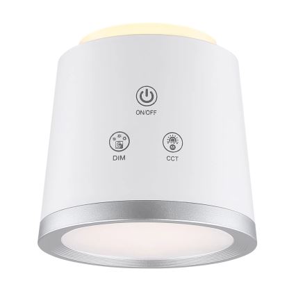 Globo - Lámpara de mesa regulable LED táctil 4en1 LED/6W/3,7V 3000K/4000K/6500K 1500 mAh USB blanco