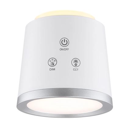 Globo - Lámpara de mesa regulable LED táctil 4en1 LED/6W/3,7V 3000K/4000K/6500K 1500 mAh USB blanco