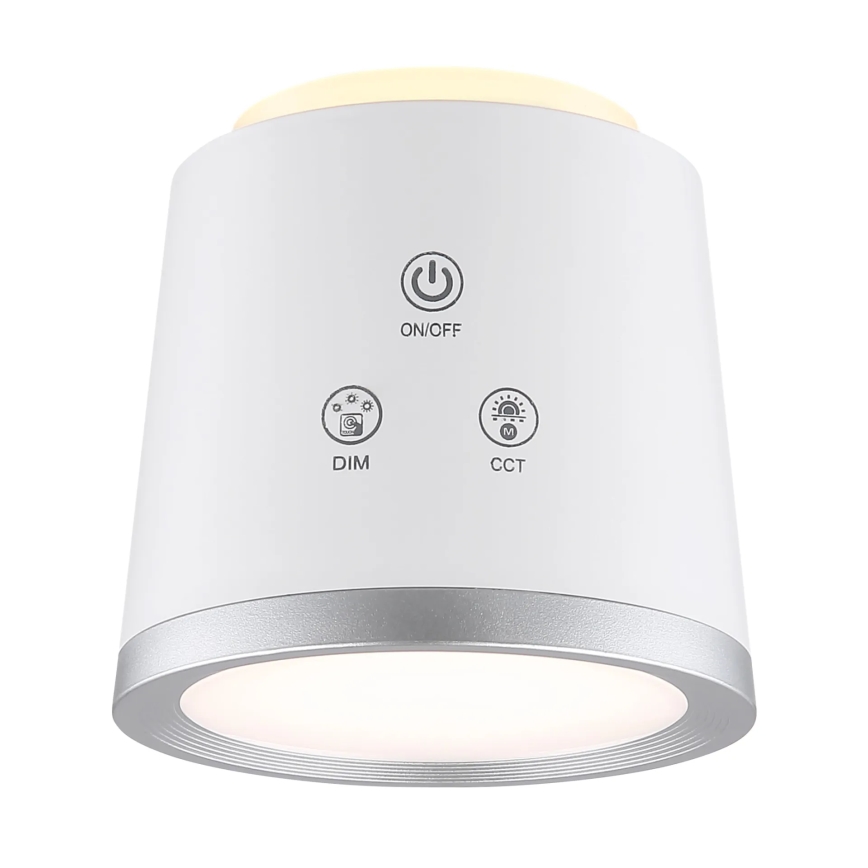 Globo - Lámpara de mesa regulable LED táctil 4en1 LED/6W/3,7V 3000K/4000K/6500K 1500 mAh USB blanco