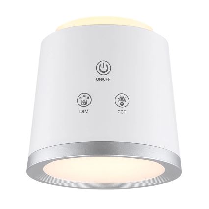Globo - Lámpara de mesa regulable LED táctil 4en1 LED/6W/3,7V 3000K/4000K/6500K 1500 mAh USB blanco