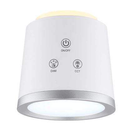 Globo - Lámpara de mesa regulable LED táctil 4en1 LED/6W/3,7V 3000K/4000K/6500K 1500 mAh USB blanco