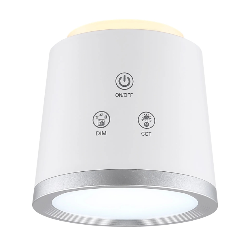 Globo - Lámpara de mesa regulable LED táctil 4en1 LED/6W/3,7V 3000K/4000K/6500K 1500 mAh USB blanco