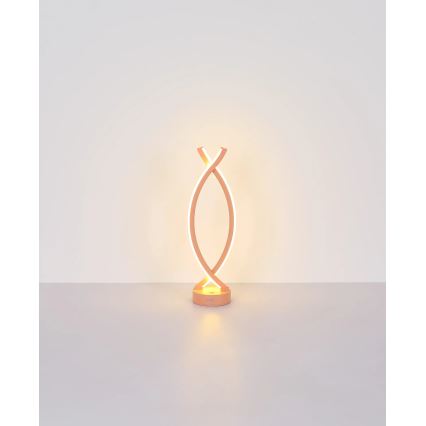 Globo - Lámpara de mesa táctil LED regulable LED/1W/3,7V 3000K 1800 mAh USB rosa