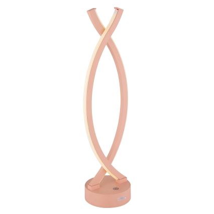 Globo - Lámpara de mesa táctil LED regulable LED/1W/3,7V 3000K 1800 mAh USB rosa