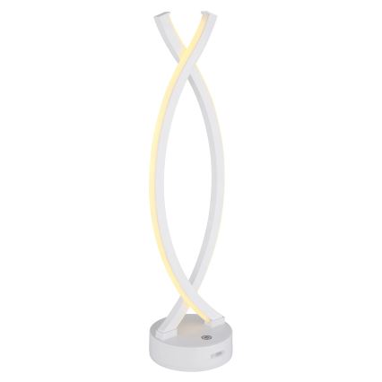 Globo - Lámpara de mesa táctil LED regulable LED/1W/3,7V 3000K 1800 mAh USB blanca