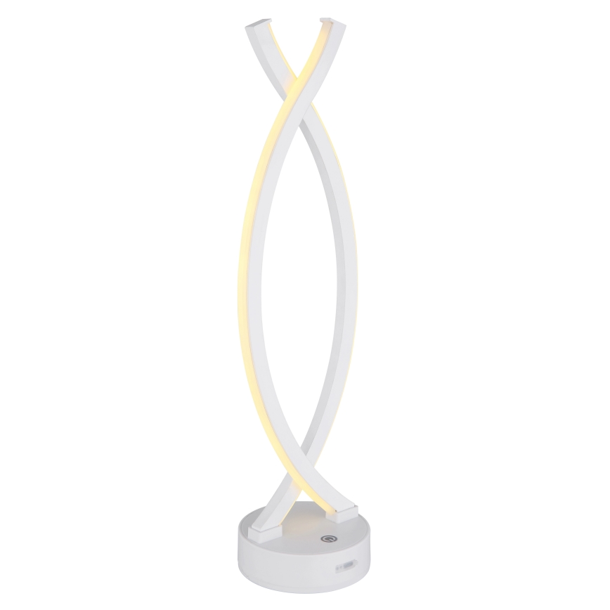 Globo - Lámpara de mesa táctil LED regulable LED/1W/3,7V 3000K 1800 mAh USB blanca