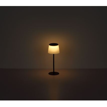 Globo - Lámpara de mesa LED táctil regulable para exterior LED/1,8W/5V IP44 1800 mAh negro/blanco