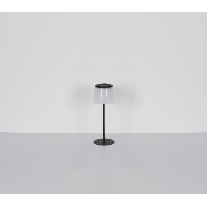 Globo - Lámpara de mesa LED táctil regulable para exterior LED/1,8W/5V IP44 1800 mAh negro/blanco