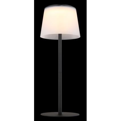 Globo - Lámpara de mesa LED táctil regulable para exterior LED/1,8W/5V IP44 1800 mAh negro/blanco