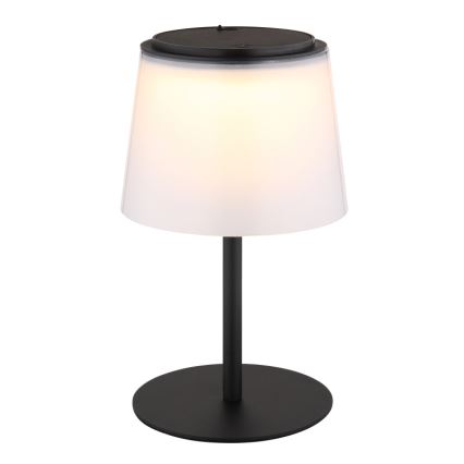 Globo - Lámpara de mesa LED táctil regulable para exterior LED/1,8W/5V IP44 1800 mAh negro/blanco