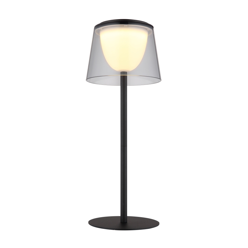 Globo - Lámpara de mesa LED táctil regulable para exterior LED/1,8W/5V IP44 1800 mAh negro/ahumado