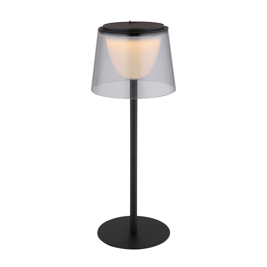 Globo - Lámpara de mesa LED táctil regulable para exterior LED/1,8W/5V IP44 1800 mAh negro/ahumado