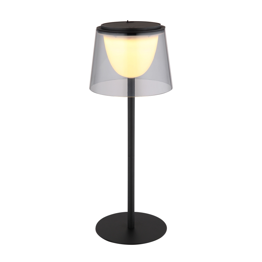 Globo - Lámpara de mesa LED táctil regulable para exterior LED/1,8W/5V IP44 1800 mAh negro/ahumado