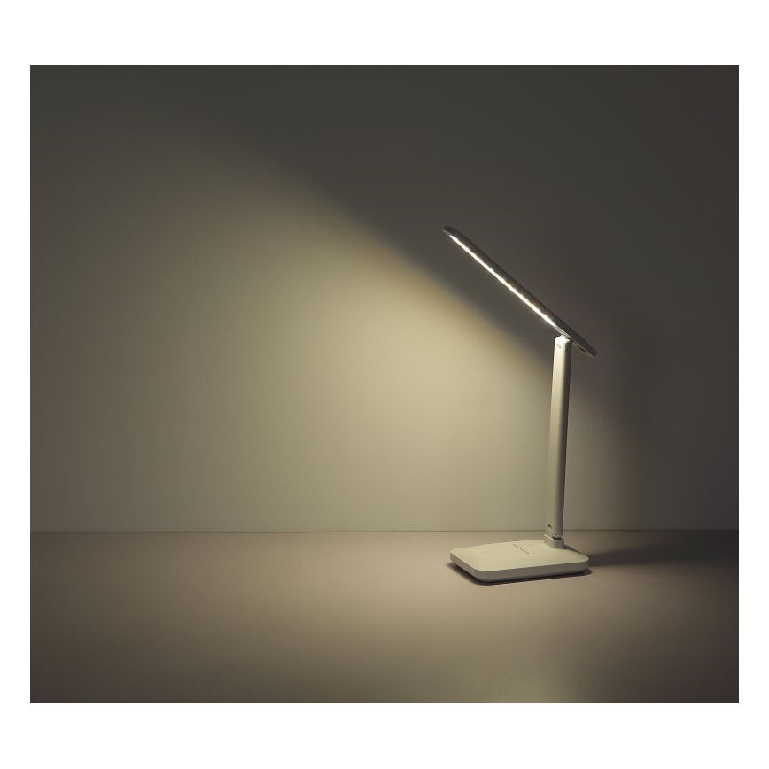 Globo - LED Lámpara de mesa táctil recargable regulable LED/3W/5V 2800/4000/6500K 1800 mAh blanco