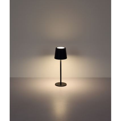 Globo - Lámpara LED de mesa táctil para exterior regulable LED/2W/5V 3000/4000/6000K 2200 mAh IP44 negro