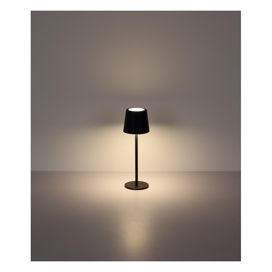 Globo - Lámpara LED de mesa táctil para exterior regulable LED/2W/5V 3000/4000/6000K 2200 mAh IP44 negro