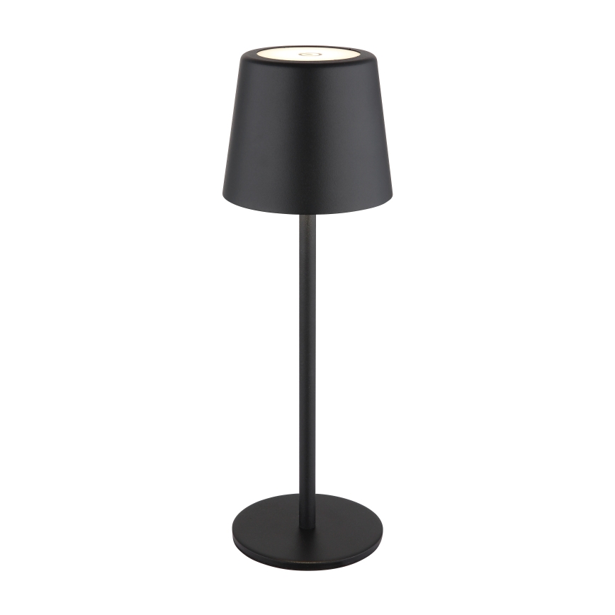 Globo - Lámpara LED de mesa táctil para exterior regulable LED/2W/5V 3000/4000/6000K 2200 mAh IP44 negro