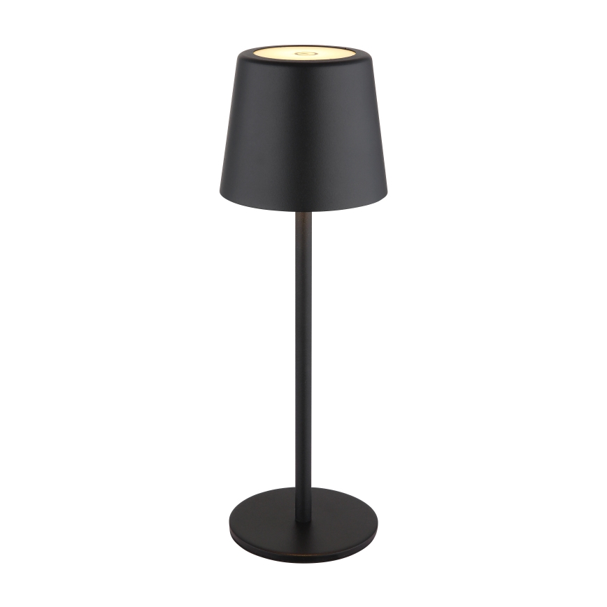 Globo - Lámpara LED de mesa táctil para exterior regulable LED/2W/5V 3000/4000/6000K 2200 mAh IP44 negro