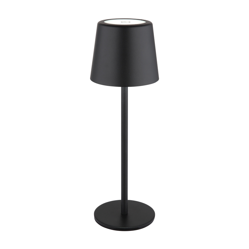 Globo - Lámpara LED de mesa táctil para exterior regulable LED/2W/5V 3000/4000/6000K 2200 mAh IP44 negro