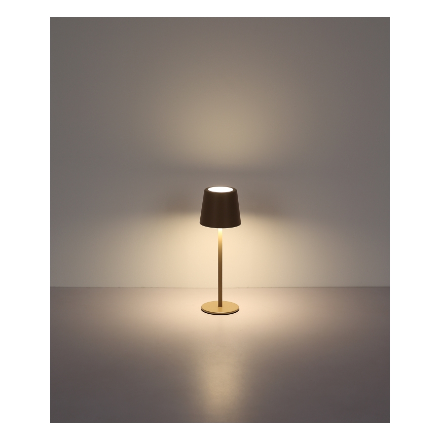 Globo - Lámpara de mesa LED táctil regulable para exterior LED/2W/5V 3000/4000/6000K 2200 mAh IP44 crema