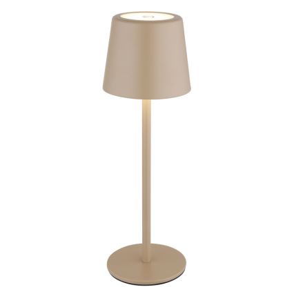 Globo - Lámpara de mesa LED táctil regulable para exterior LED/2W/5V 3000/4000/6000K 2200 mAh IP44 crema