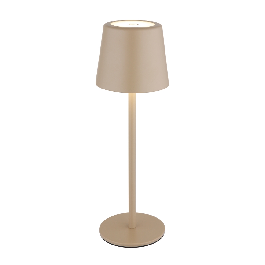 Globo - Lámpara de mesa LED táctil regulable para exterior LED/2W/5V 3000/4000/6000K 2200 mAh IP44 crema