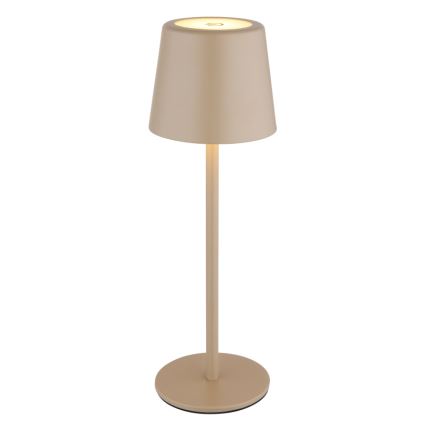 Globo - Lámpara de mesa LED táctil regulable para exterior LED/2W/5V 3000/4000/6000K 2200 mAh IP44 crema