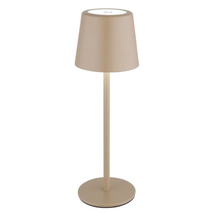 Globo - Lámpara de mesa LED táctil regulable para exterior LED/2W/5V 3000/4000/6000K 2200 mAh IP44 crema