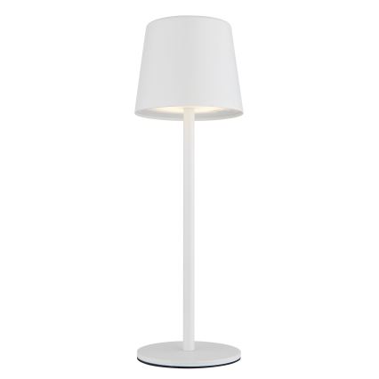 Globo - Lámpara LED de mesa táctil recargable para exterior regulable VAN. 2W/5V 2200 mAh IP44 color blanco