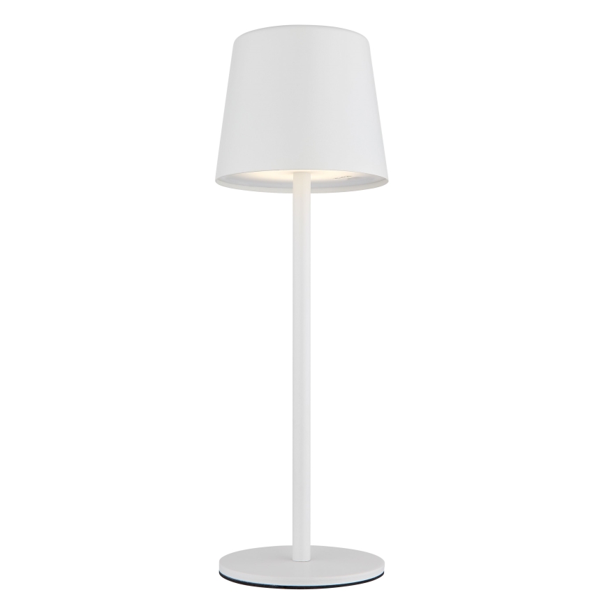 Globo - Lámpara LED de mesa táctil recargable para exterior regulable VAN. 2W/5V 2200 mAh IP44 color blanco